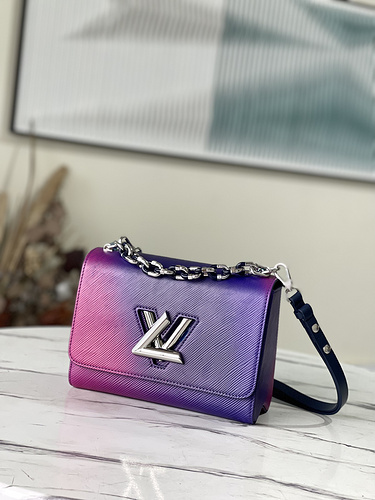 Model Number M59894 Gradient Purple Middle number handbag-b6b704ed